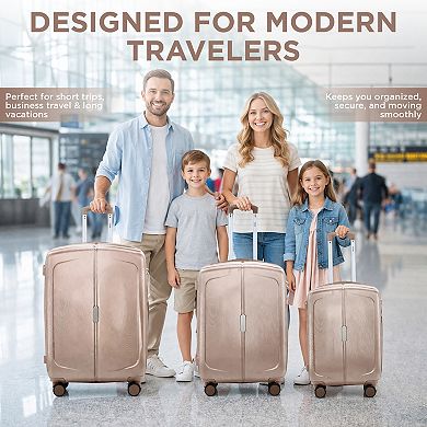 IZOD Mateo 3-pc. Hardside Spinner Luggage Set