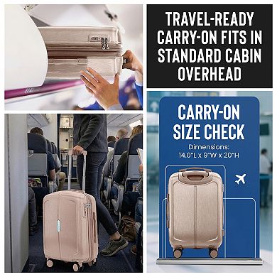 IZOD Mateo 3-pc. Hardside Spinner Luggage Set