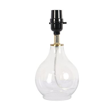 Glass Accent Lamp with Scalloped Design Shade