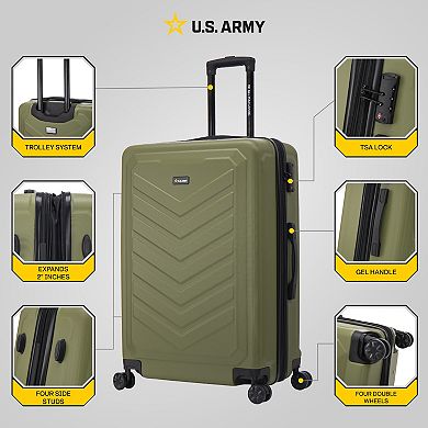 US Army FOX PRO Expandable Hardside Spinner Luggage