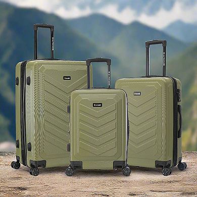 US Army FOX PRO 3-Piece Expandable Hardside Spinner Luggage Set