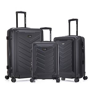 Rockland Melbourne 3-Piece Hardside Spinner Luggage Set