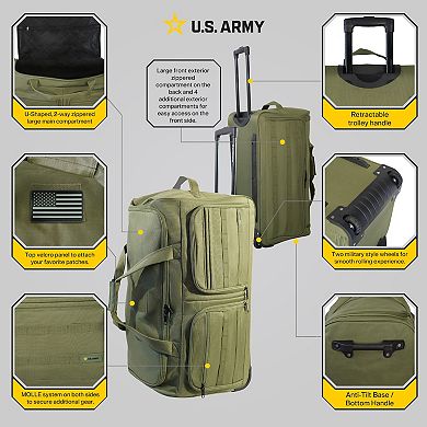 US Army ROMEO Tactical Rolling Duffel Bag