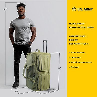 US Army ROMEO Tactical Rolling Duffel Bag