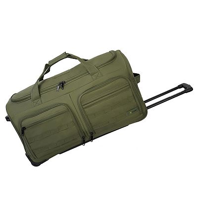 america travelers rolling duffel bag Club 32" Collapsible while keeping essentials handy! American Flyer Animal Print Wheeled