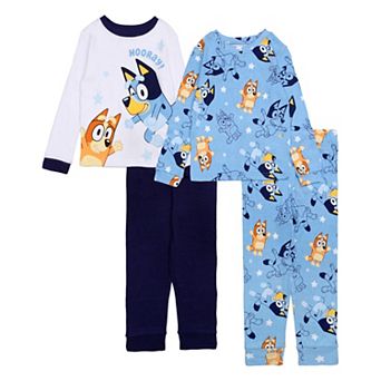 Boys 4-8 Bluey "Reach For The Stars" 4 pc Pajama Top & Pajama Bottoms Set