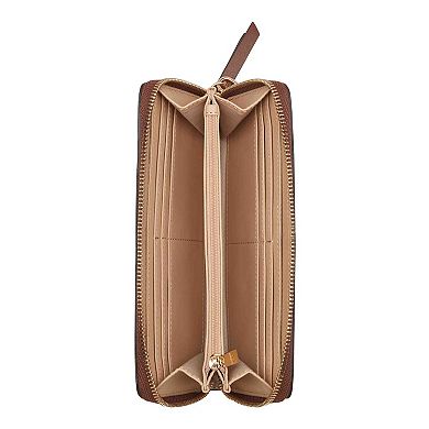 Nine West Paxtin Zip Around Wallet With Wristlet