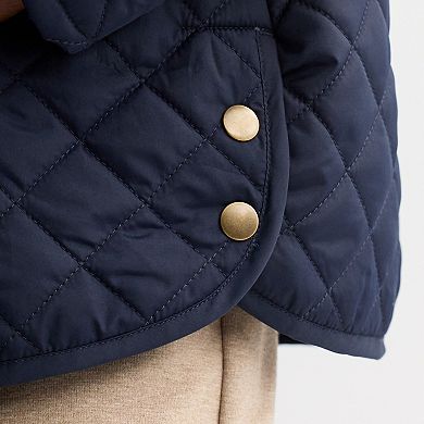 Women's Croft & Barrow® Quilted Snap Jacket