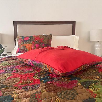 BrylaneHome Floral Quilted Sham