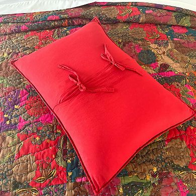 BrylaneHome Floral Quilted Sham