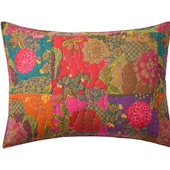 BrylaneHome Floral Quilted Sham