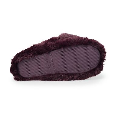 LC Lauren Conrad Wozzie Twist Band Women's Faux Fur Slide Slippers