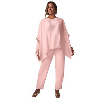 Jessica London Women's Plus Size 2 pc Georgette Pantset
