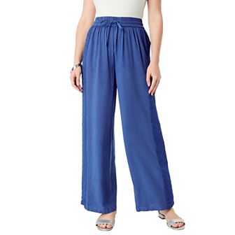 Roaman's Women's Plus Size Plus Size Acid Wash Pants