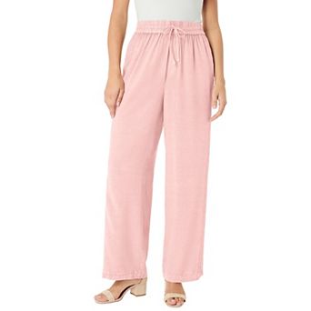 Roaman's Women's Plus Size Acid Wash Pants