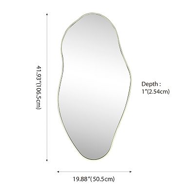 Everly Large Irregular Framed Decorative Wall Mirror