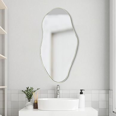 Everly Large Irregular Framed Decorative Wall Mirror