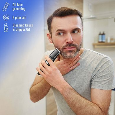 Mario Lopez Ultimate Grooming Set 10-Piece Hair, Beard & Body Grooming Kit + Disposable Razors