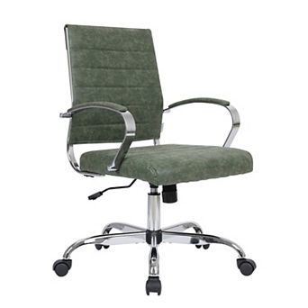 Leisuremod Benmar Leather Office Chair