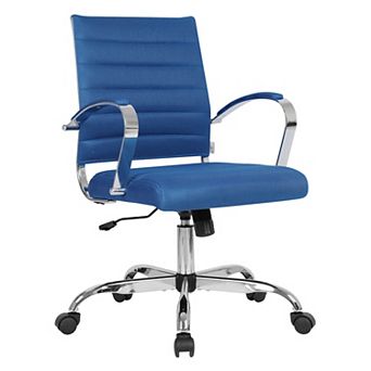 LeisureMod Benmar Leather Office Chair