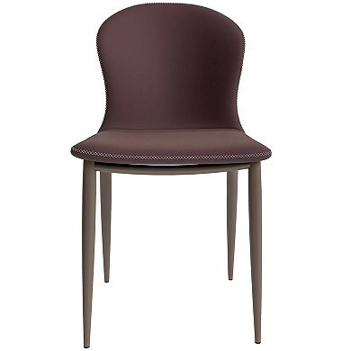 Mosaic Modern Upholstered in Fabric Dining Chair With Metal Legs Set of 4