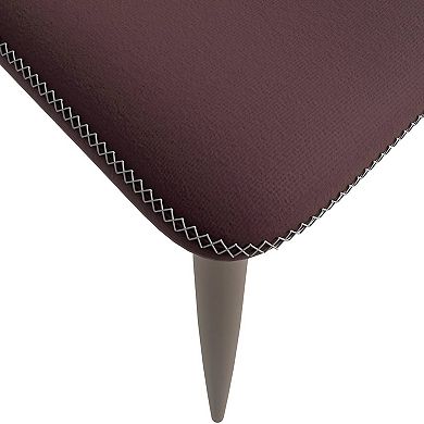 Mosaic Modern Upholstered in Fabric Dining Chair With Metal Legs Set of 4