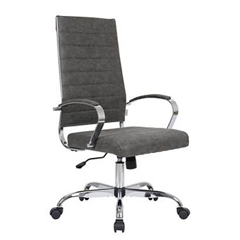 Leisuremod Benmar High-back Leather Office Chair