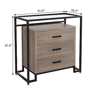 3 Dresser Chest with Wide Storage Space