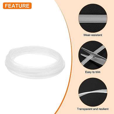 Boning for Sewing, 1 Roll 4mm x 1.3mm x 10 Yards PP Corset Boning, Corset Webbing Boning Clear
