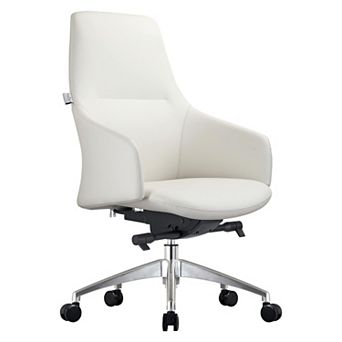 Leisuremod Celeste Series Office Chair In Black Leather