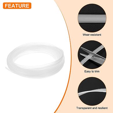 Boning for Sewing, 1 Roll 4mm x 1.3mm x 20 Yards PP Corset Boning, Corset Webbing Boning Clear