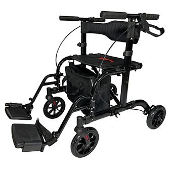 2 in 1 Rolling Rollator Walker