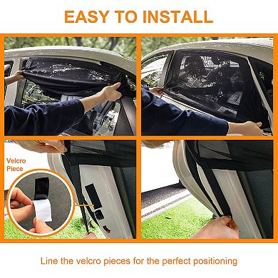 Astroai Car Window Sun Shade For Baby, Front Side 29.5" X 35.4" 2 Pack