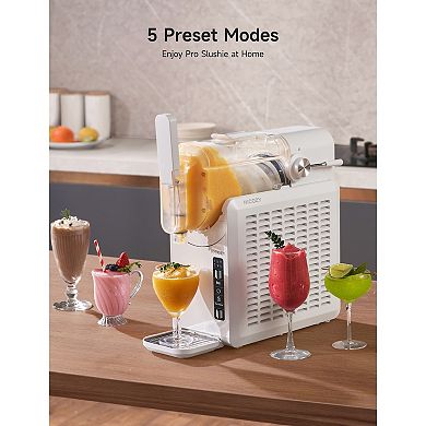 HiCOZY F1 Slushie Machine 5-in-1, No Ice Needed, Adjustable Thickness, Self-Cleaning Slushy Maker