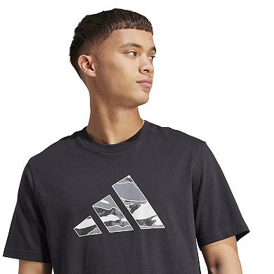 Men's adidas Camouflage 3-Bar Logo Graphic Tee