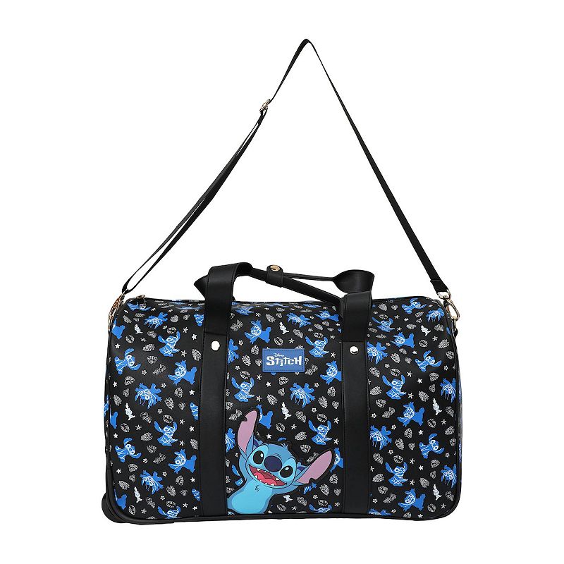 Disney's Lilo & Stitch 18-Inch Wheeled Duffel Bag, Black