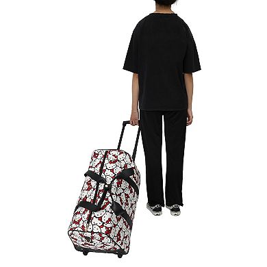 Hello Kitty Allover Print 18-Inch Wheeled Duffel Bag