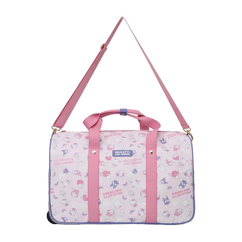 Hello Kitty 18-Inch Softside Wheeled Duffel Bag, Pink