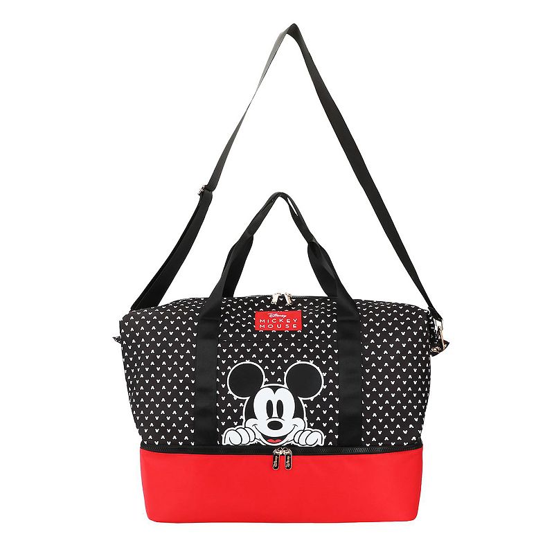 Disney's Mickey Mouse Peeking 18-Inch Softside Duffel Bag, Black
