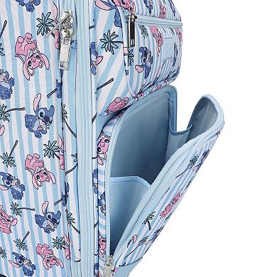 Disney's Stitch & Angel 20-Inch Carry-On Softside Spinner Luggage