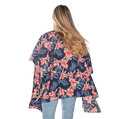 Women's Linda Anderson Hibiscus Tassel Kimono