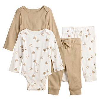 Baby Jumping Beans® 4 pc Bodysuit & Pants Set