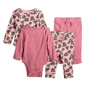 Baby Jumping Beans® 4 pc Bodysuit & Pants Set