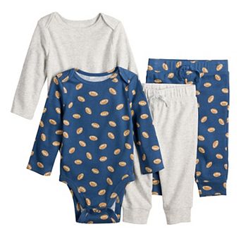 Baby Jumping Beans® 4 pc Bodysuit & Pants Set