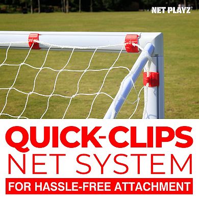 Net Playz PVC 12' x 6' Soccer Goal with Corner Target