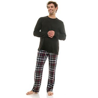 Men's Sonoma Goods For Life® Supersoft Ribbed 2 pc Pajama Top & Pajama Pant Set