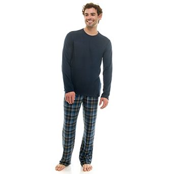 Men's Sonoma Goods For Life® Supersoft Ribbed 2 pc Pajama Top & Pajama Pant Set