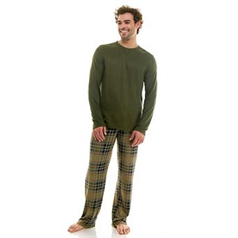 Men's Sonoma Goods For Life® Supersoft Ribbed 2 pc Pajama Top & Pajama Pant Set