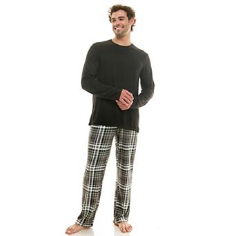 Men's Sonoma Goods For Life® Supersoft Ribbed 2 pc Pajama Top & Pajama Pant Set