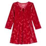 kohls christmas dresses juniors Juniors' Celebrate Together Short Sleeve Tinsel Tree Fit & Flare Dress